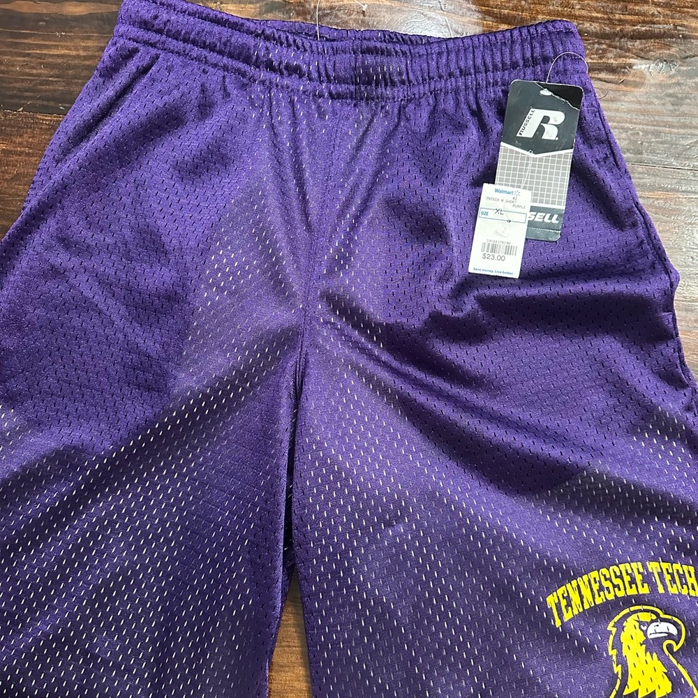 Russell Athletic Adult Purple Mesh Shorts